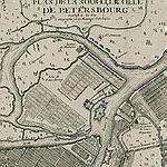 карта санкт-петербурга 1717 год